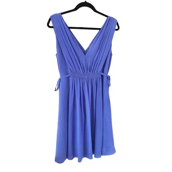 HD in Paris Periwinkle Empire Waist Sleeveless Lavender Purple Dress Size 6​​​ - Picture 6 of 16